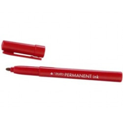 Scatola 12 marcatori tratto permanent ink rosso [732502]
