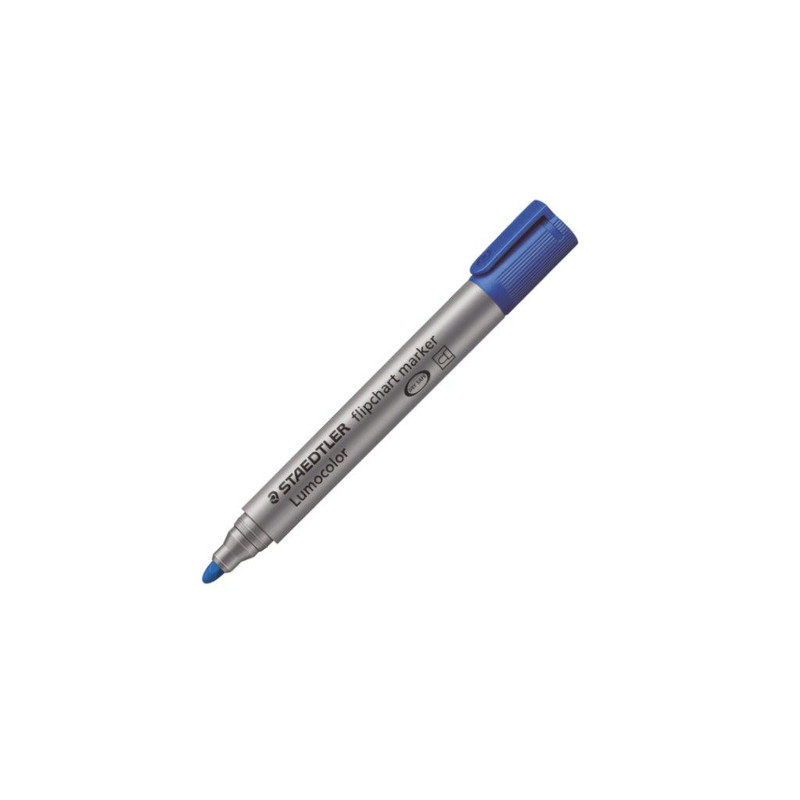 Marcatore lumocolor flipchart 356 blu p.tonda staedtler [3563]