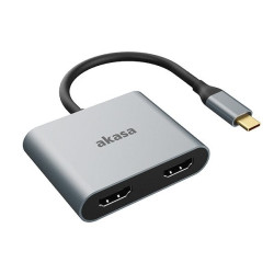 Adattatore akasa usb type-c a 2x hdmi / ak-cbca26-18bk