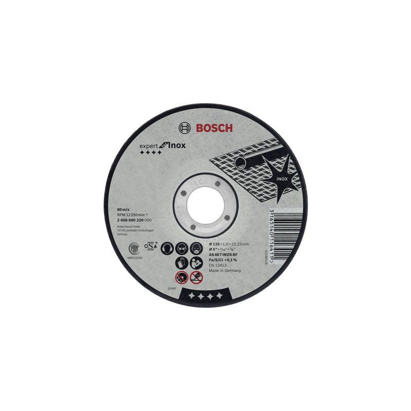Bosch accessories 2608600095 2608600095 disco di taglio dritto 180