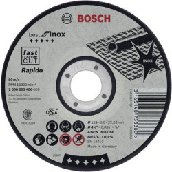 Bosch accessories 2608603488 2608603488 disco di taglio dritto 125
