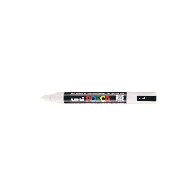 Marcatore uni posca pc5m bianco p. media [mpc5mbi]
