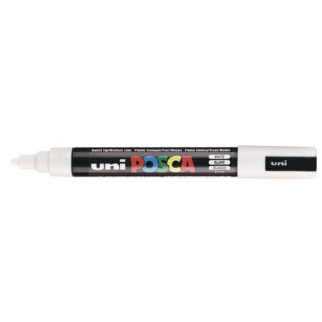 Marcatore uni posca pc5m bianco p. media [mpc5mbi]
