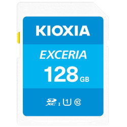 128gb scheda sdxc kioxia exceria class 10 uhs-1 [lnex1l128gg4]