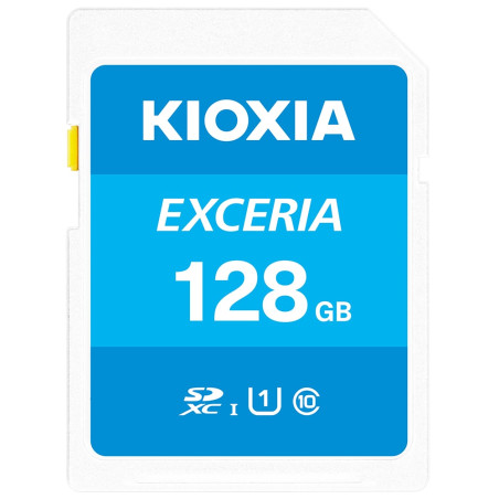 128gb scheda sdxc kioxia exceria class 10 uhs-1 [lnex1l128gg4]