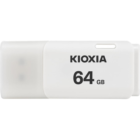 Pen drive 64gb kioxia u202 hayabusa usb 2.0 bianco [lu202w064g]