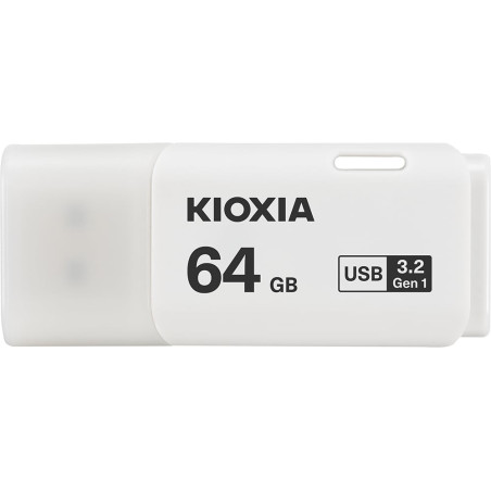 pen drive 128gb kioxia u301 transmemory usb 3.2 bianco [lu301w064g]