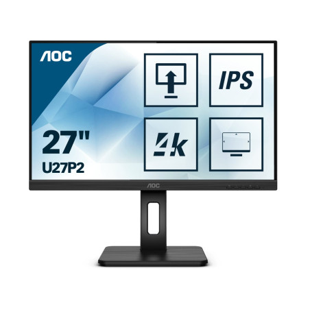Monitor led 27" aoc u27p2 4k ultra hd 3840x2160p 4ms classe