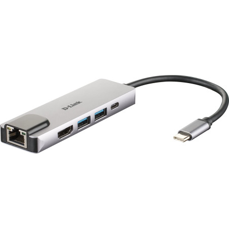 Hub usb d-link dub-m520 usb-c 5-port usb 3.0 hub