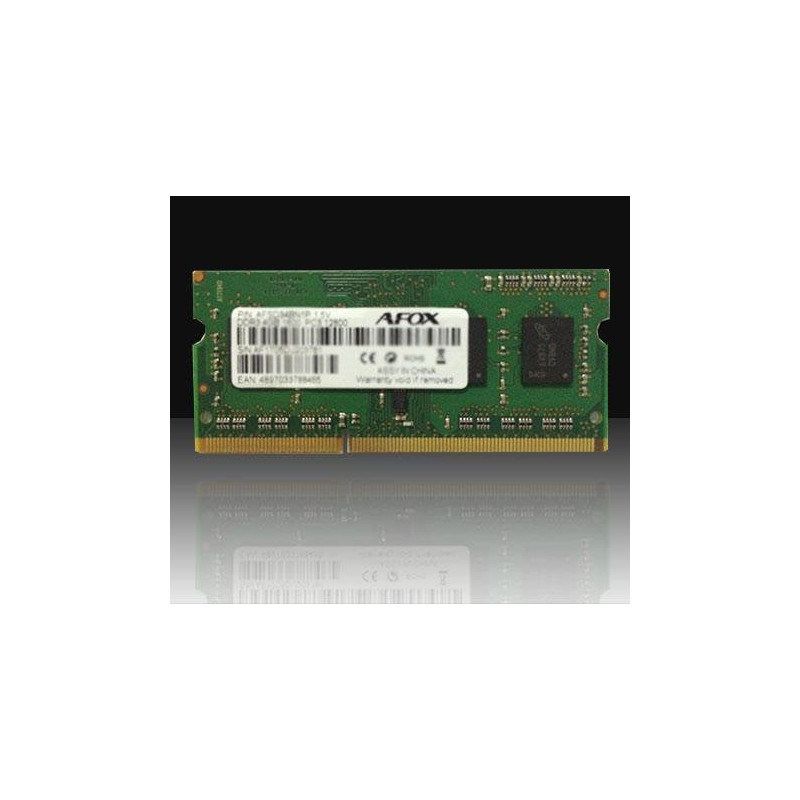 Ram so-dimm ddr3 8gb afox 1600mhz [afsd38bk1p]
