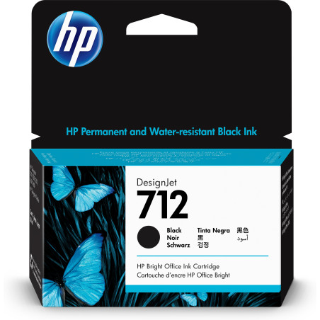 Cartuccia hp nero 38ml no.712 designjet ink cartridge [3ed70a]