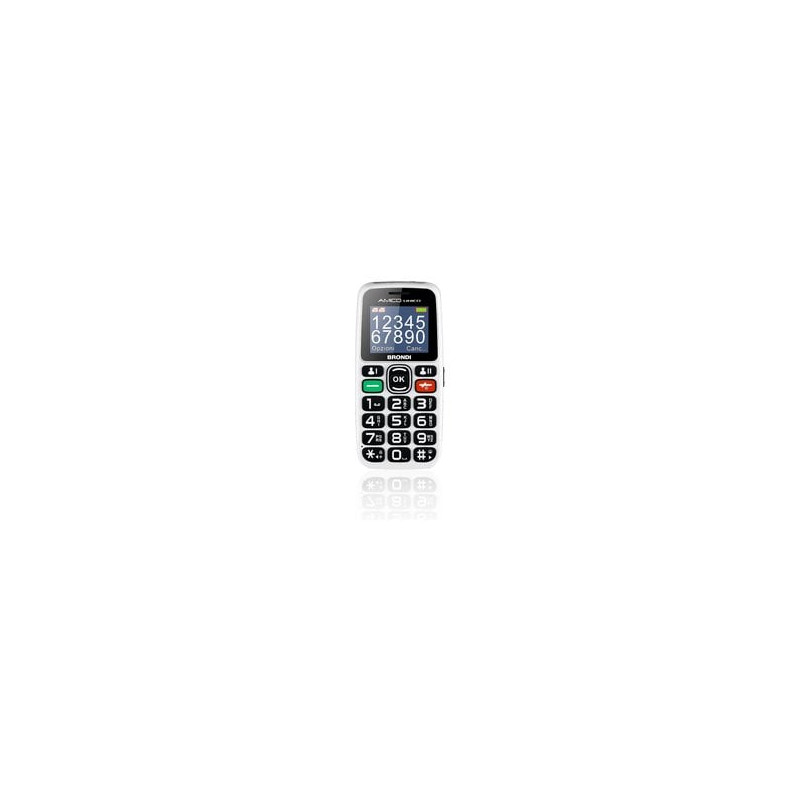 Cellulare brondi amico unico dual-sim 1.8 32m+32m bianco [10276091]