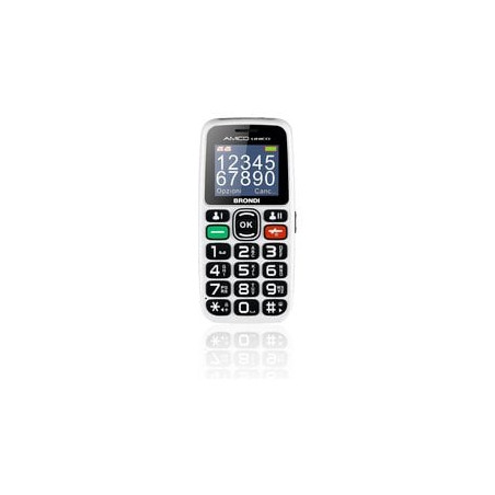 Cellulare brondi amico unico dual-sim 1.8 32m+32m bianco [10276091]