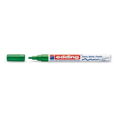 marcatore edding 751 verde punta fine 1-2mm vernice smalto [e-751