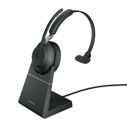 Cuffia jabra evolve2 65 usb-a uc mono stand bt nero [26599-889-989]