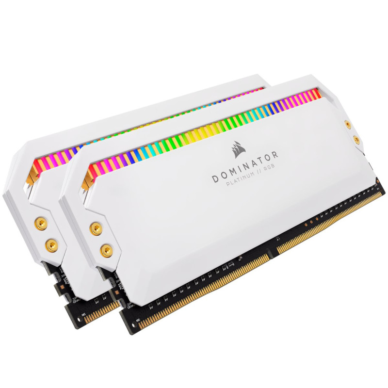 Ram dimm ddr4 16gb corsair dominator 3200 (2*8gb) white rgb cl1 [sacrr4g16djb201]
