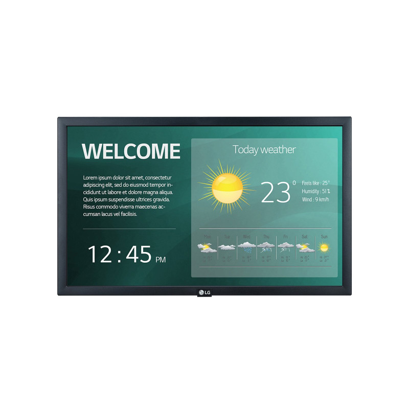 Public display led 21.5" lg 22sm3g full hd 1920x1080p classe