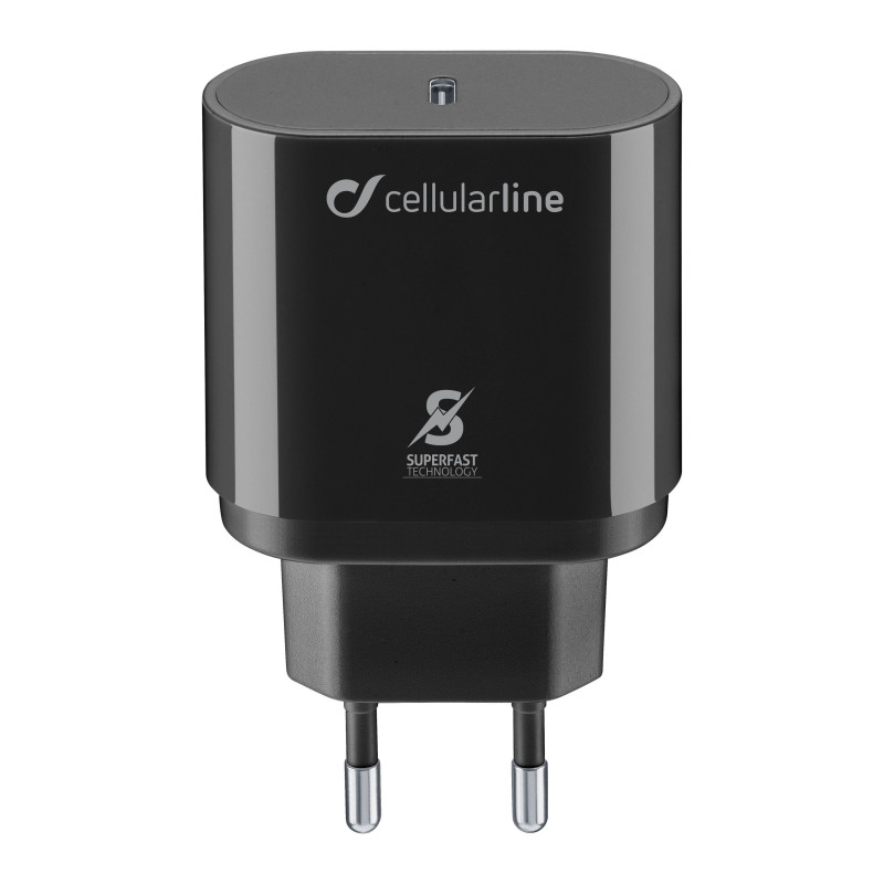 Alimentatore da rete cellular line usb-c super fast charger pd