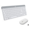 Kit tastiera e mouse logitech mk470 slim rf wireless bianco [920-009197]
