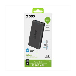Batteria portatile sbs powerbank fast charge 10.000mah [ttbb10000fastk]