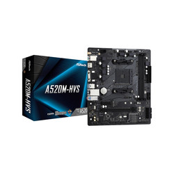 Scheda madre asrock am4 a520 hvs 2x ddr4 d-sub hdmi m-atx