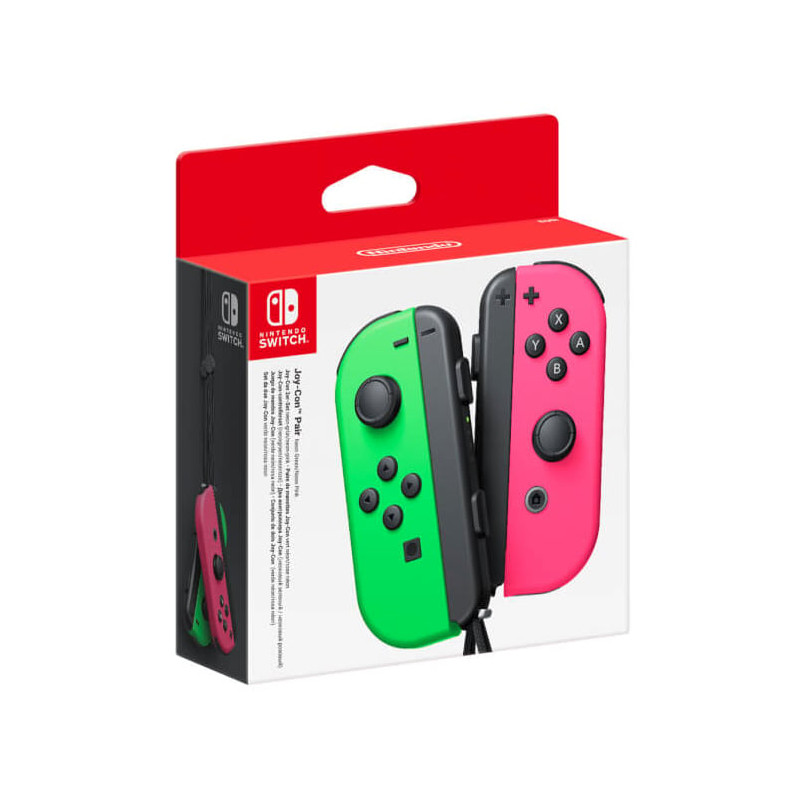 Controller nintendo switch set 2 joy-con verde/rosa neon 2512366b