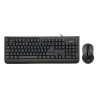 Kit tastiera e mouse adj kt108 pure evo nero [520-00021]