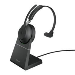 Cuffie jabra evolve2 65 usb a ms mono con microfono nero [26599-899-989]