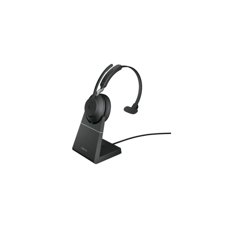 Cuffie jabra evolve2 65 usb a ms mono con microfono nero [26599-899-989]