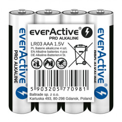 Pile everactive pro alkaline lr03 aaa - 4 pezzi [lr03pro4t]