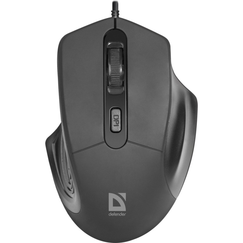 Mouse defender datum mb-347 1600dpi 4p nero [52347]
