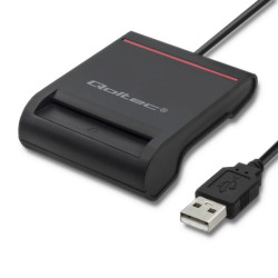 Card reader id qoltec 50642 con chip intelligente usb2.0 [50642]