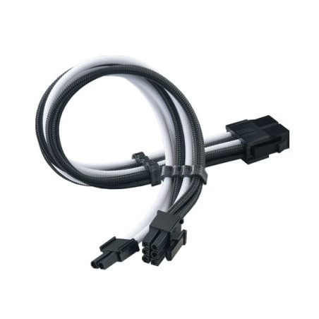 Cavo di prolunga pcie silverstone sst-pp07e-pcibw 30cm bianco/nero