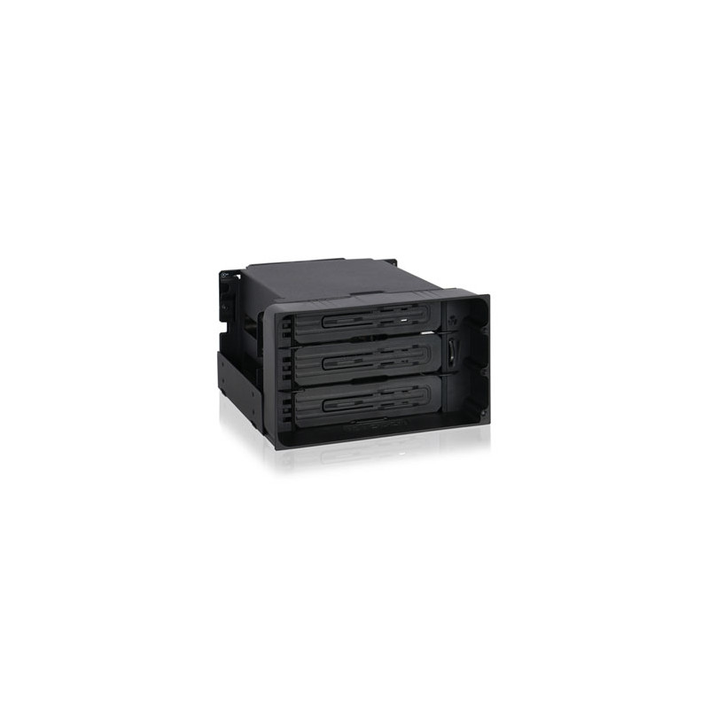 Alloggiamento per disco rigido icydock 3 x 3,5" sata/sas [mb830sp-b]