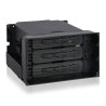 Alloggiamento per disco rigido icydock 3 x 3,5" sata/sas [mb830sp-b]