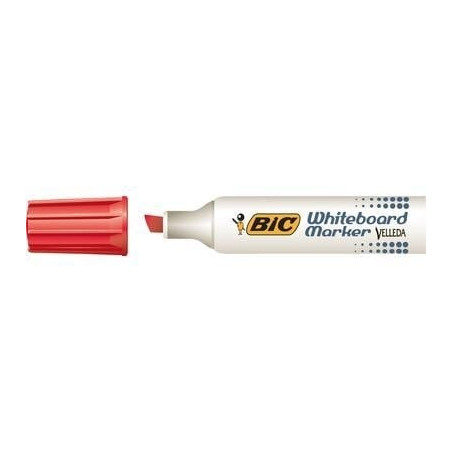 Pennarello velleda 1781 rosso p.scalpello whiteboard bic pz: 12 [889980]
