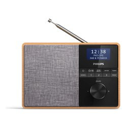 Radio portatile philips tar5505/10 legno nero/grigio [tar5505/10]