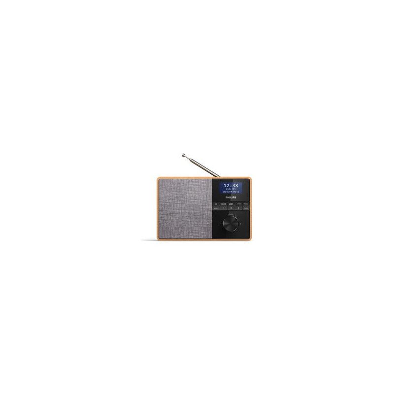 Radio portatile philips tar5505/10 legno nero/grigio [tar5505/10]