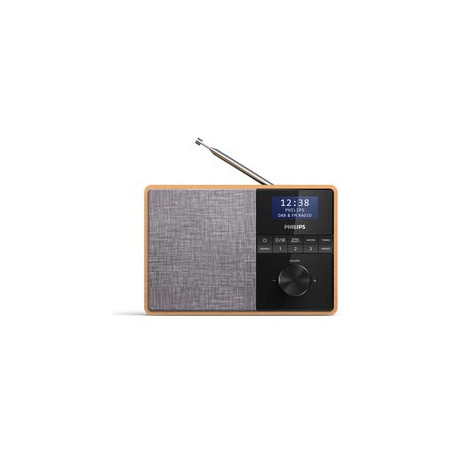 Radio portatile philips tar5505/10 legno nero/grigio [tar5505/10]