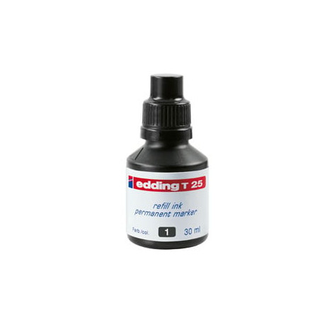 Ricarica inchiostro permanente 30ml t25 nero edding [e-t25 001]