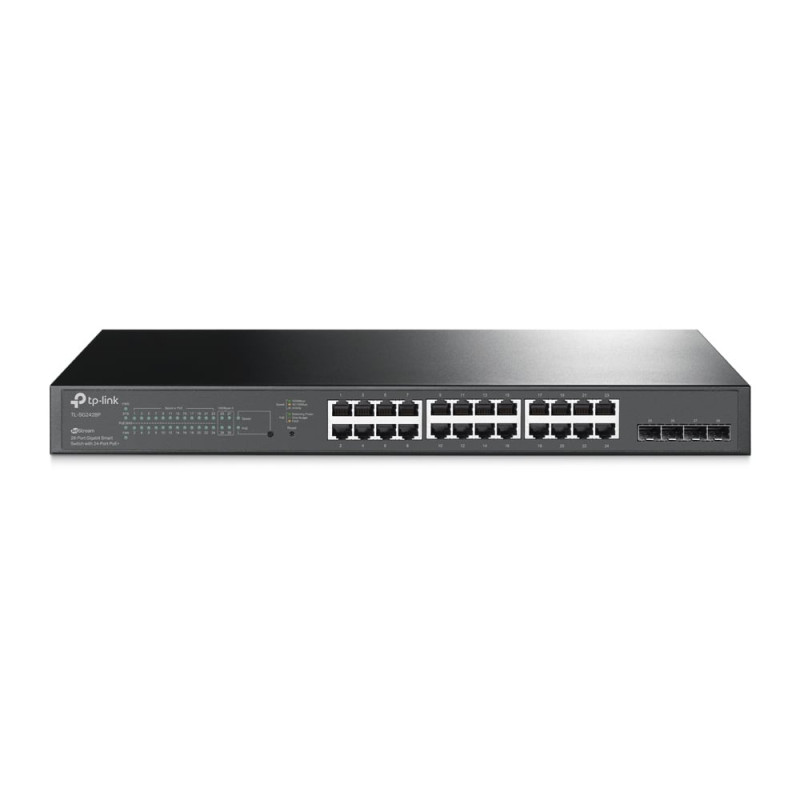 Switch tp-link gigabit poe 24porte nero [tl-sg2428p]