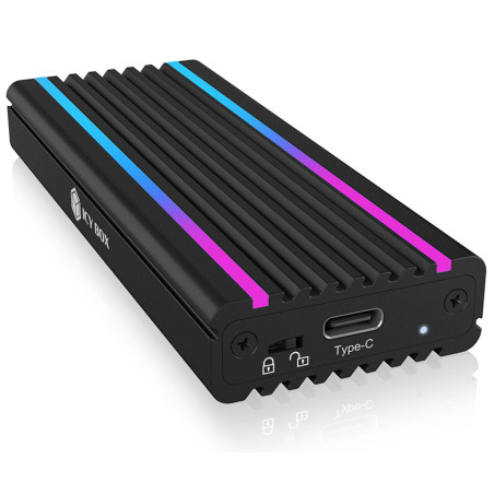 Box ssd raidsonic icybox m.2 usb-c rgb [ib-1824ml-c31]