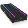 Box ssd raidsonic icybox m.2 usb-c rgb [ib-1824ml-c31]