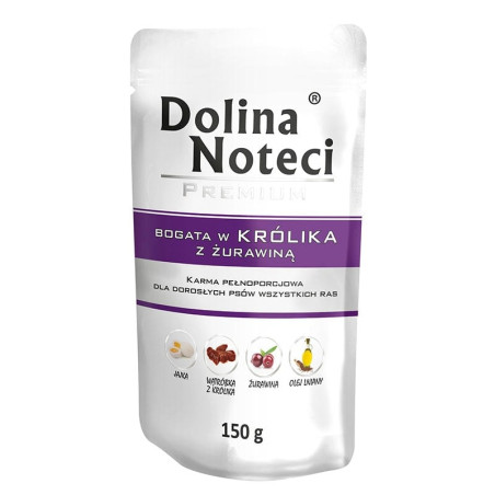 Cibo per cani dolina noteci coniglio 150 g