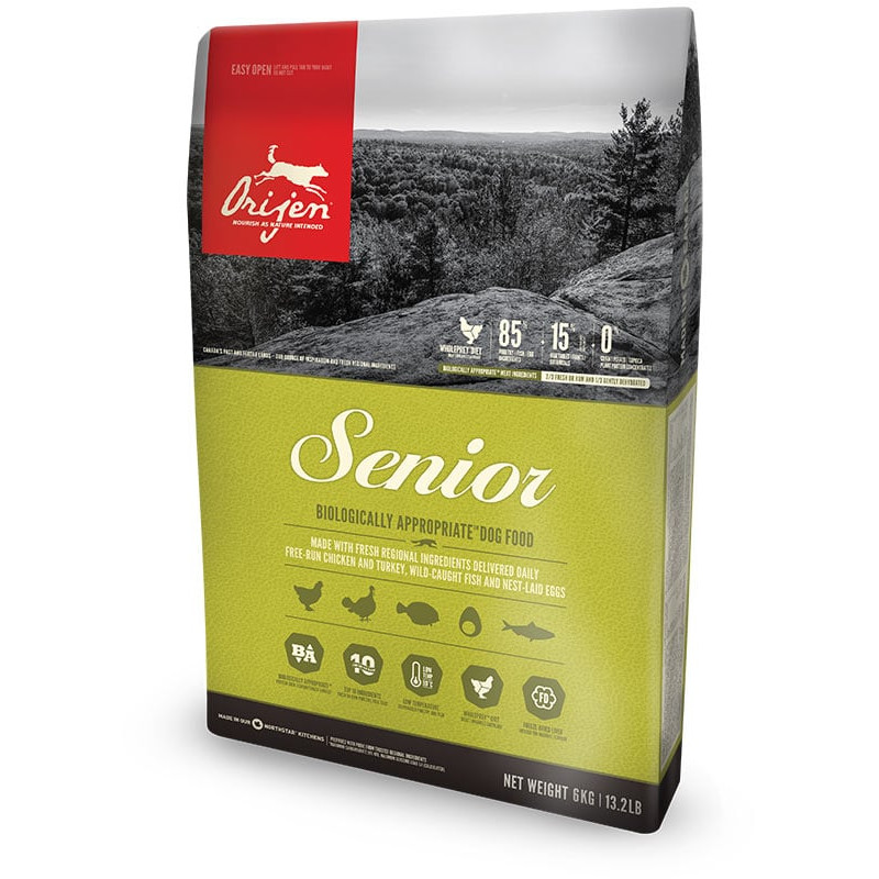 Cibo per cani orijen senior pollo pesce tacchino 6 kg