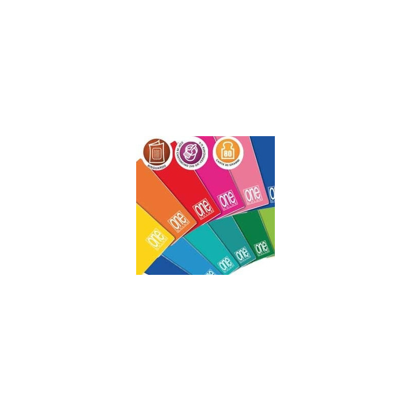 Maxiquaderno 210x297mm a4 20fg+1 80gr bianco one color blasetti [1418]