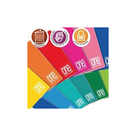 Maxiquaderno 210x297mm a4 20fg+1 80gr bianco one color blasetti [1418]