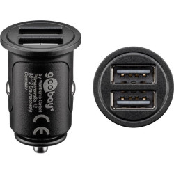 Alimentatore da auto goobay kfz dual-usb 24w/4,8a [71897]