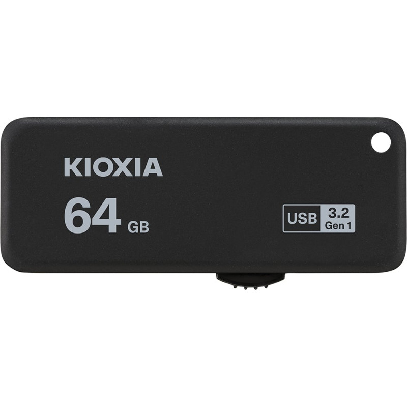 Pen drive 64gb kioxia transmemory usb 3.0 nero [lu365k064g]