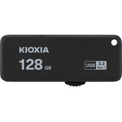 Pen drive 128gb kioxia u365 usb 3.0 stick transmemory nera [lu365k128g]